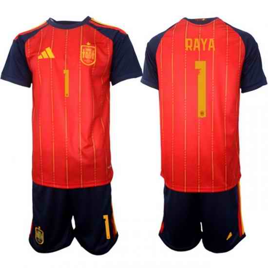 Spain 2026 FIFA World Cup Soccer Jersey Red #1 RAYA